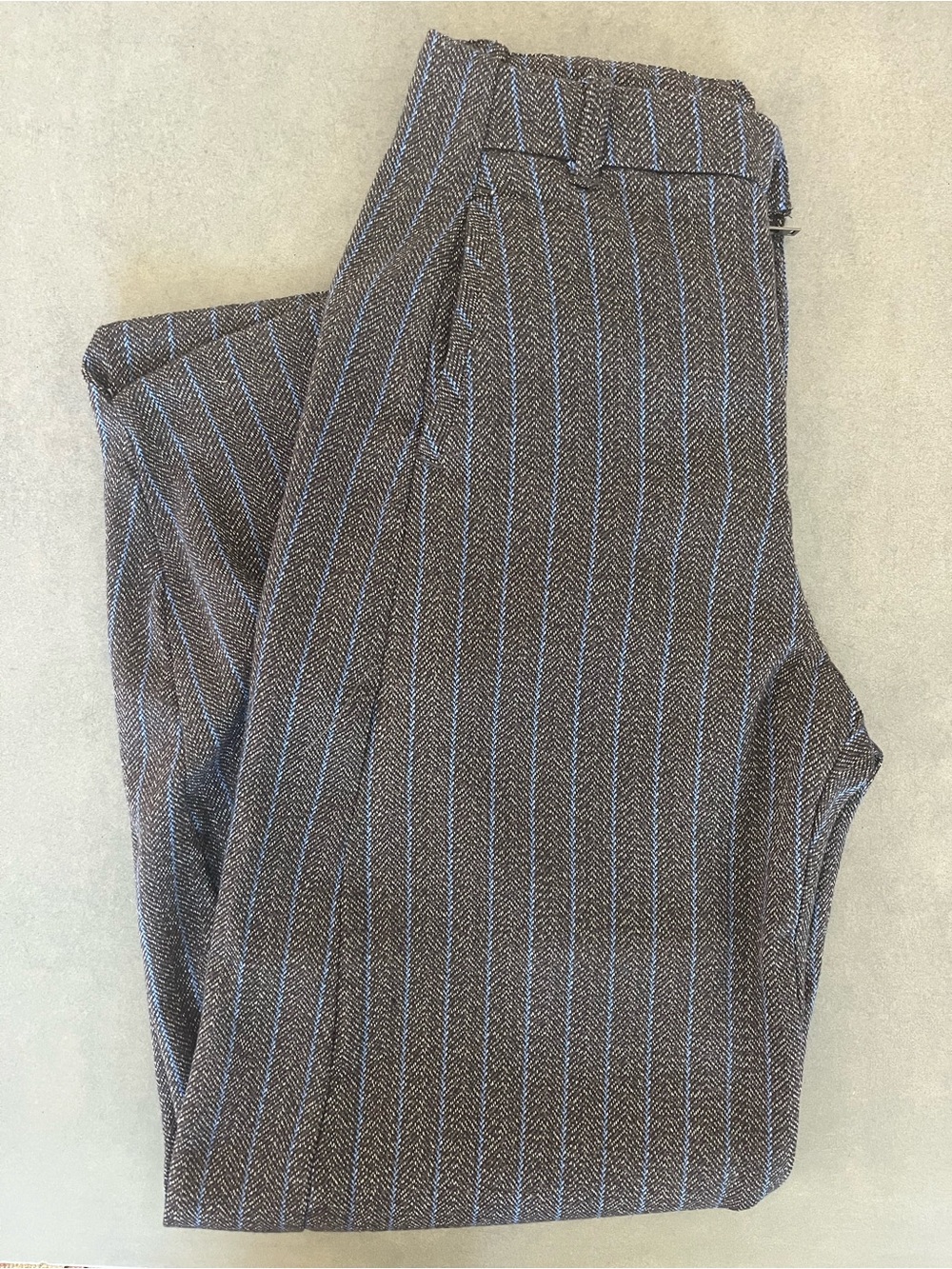 Free People - Spotlight Herringbone Barrel Trousers - Chocolate - NWT - Picture 2 of 6